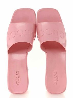 Gucci Pink Jelly Slides
